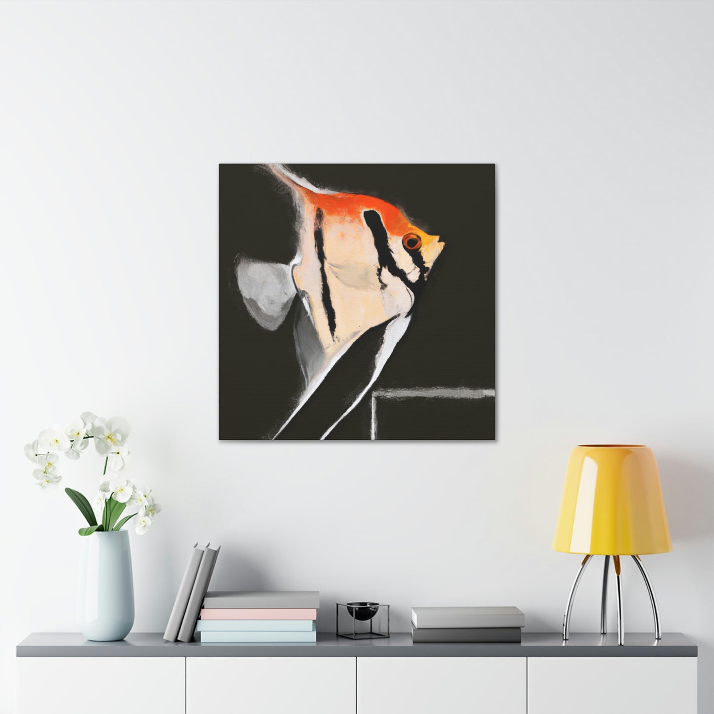 "Angelic Minimalism Fish" - Canvas