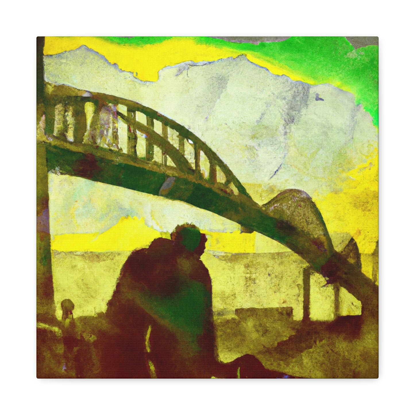 Love Bridge in Bloom - Canvas