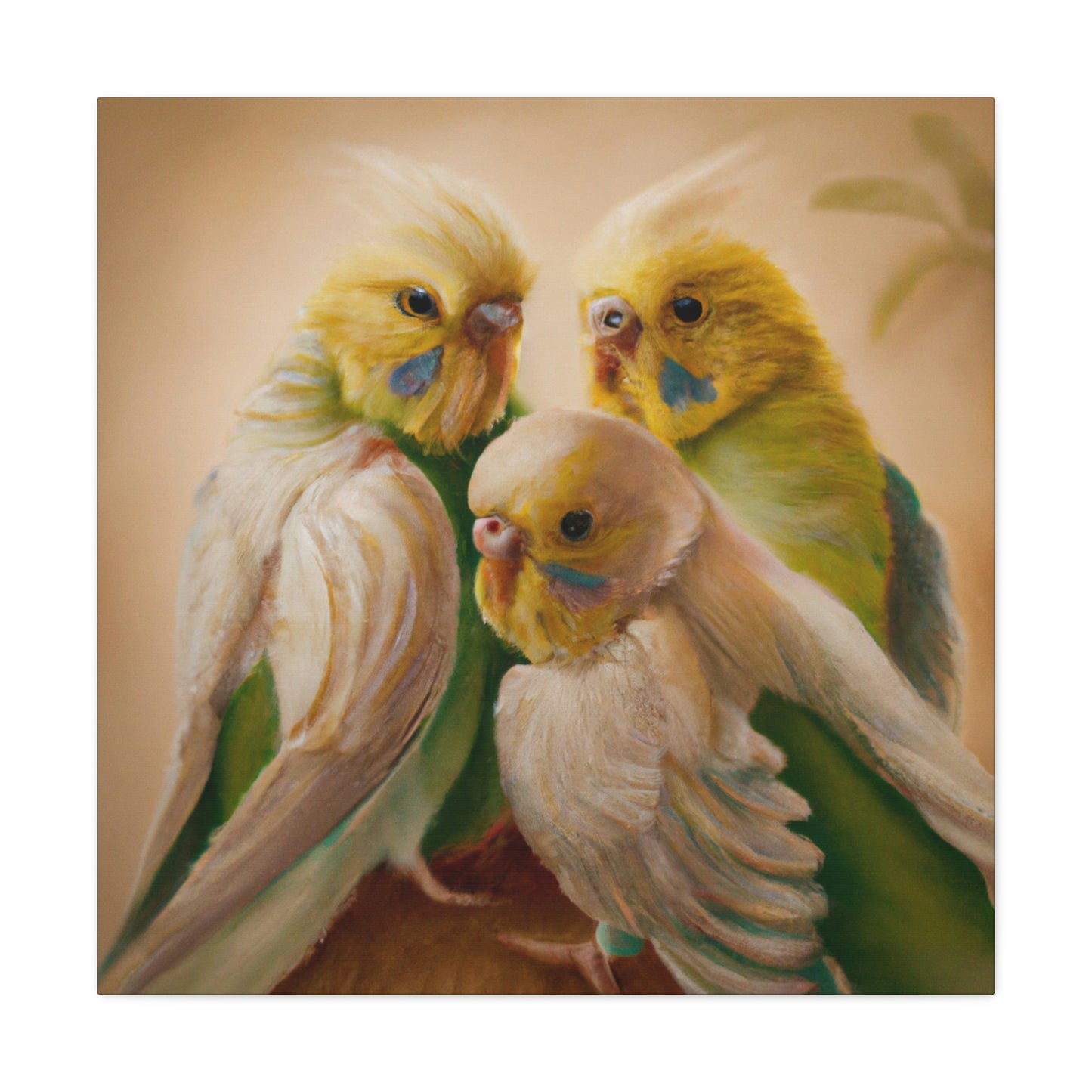 Budgies in Renaissance - Canvas