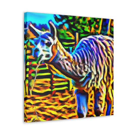 Llama at Sunrise - Canvas