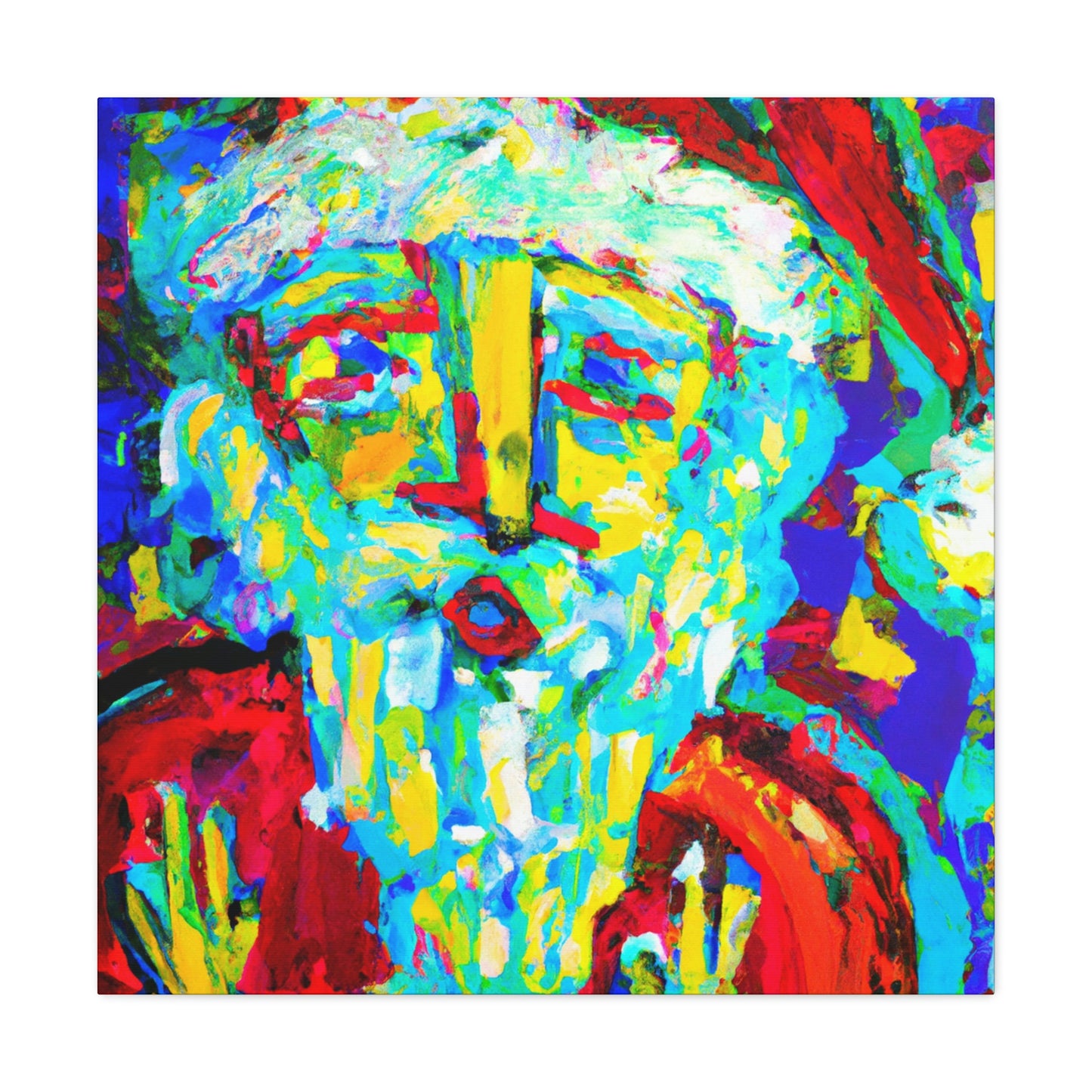 Santa in Expressionism - Canvas