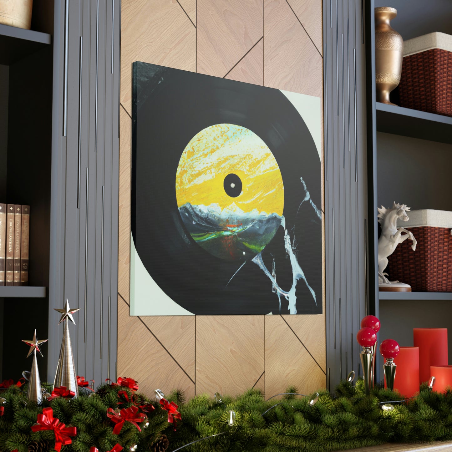 Vinyl Record Reflection - Canvas