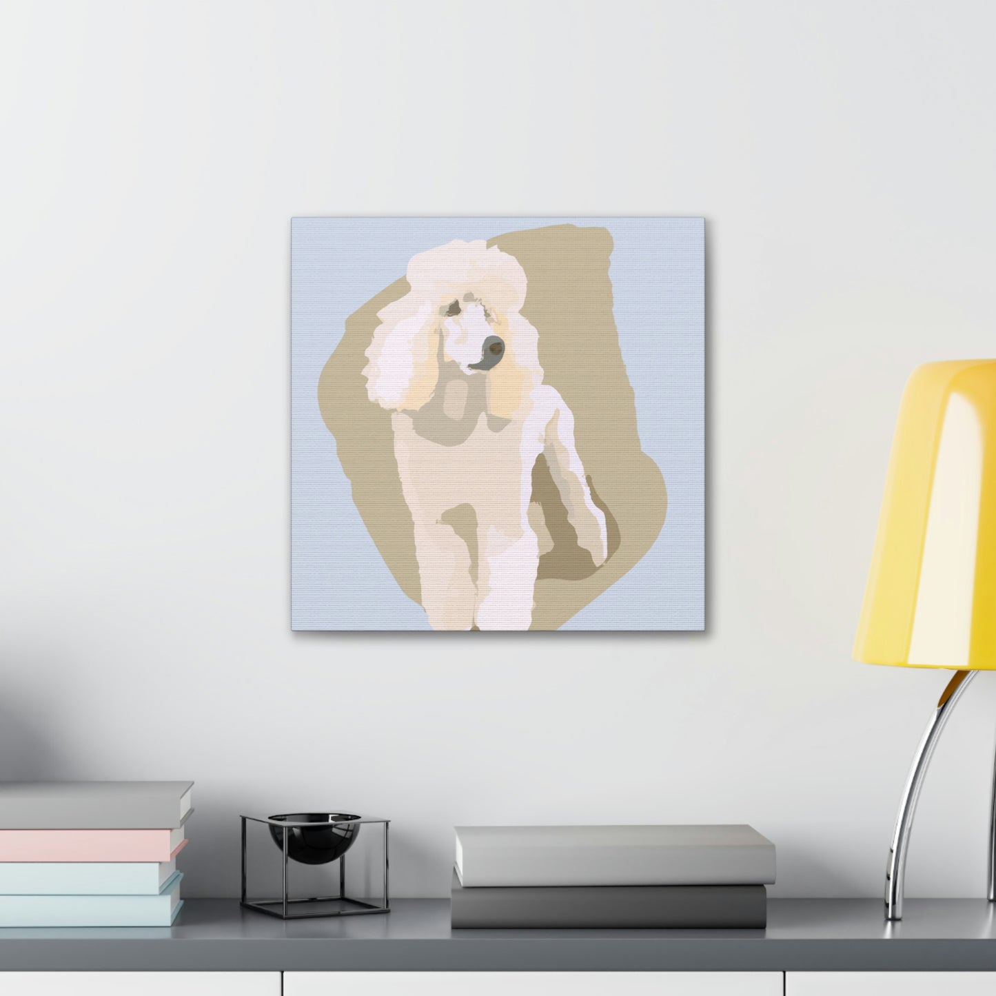 "Poodle in Minimalism" - Canvas