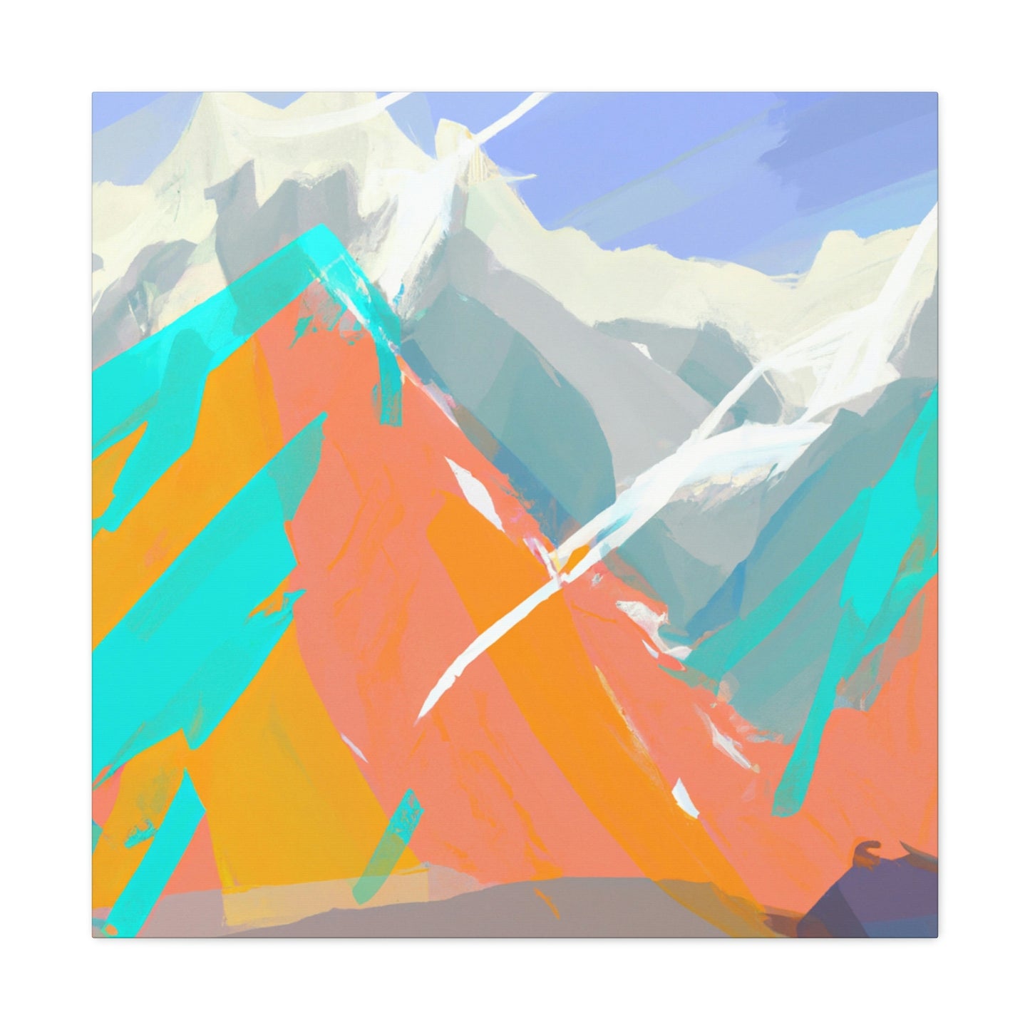 Mountain Abstraction 1940s - Canvas