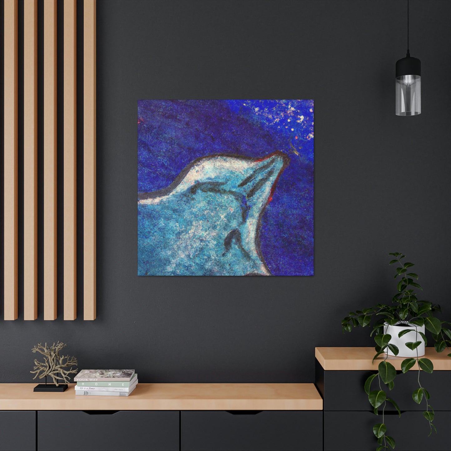 Stingray's Glistening Dance - Canvas