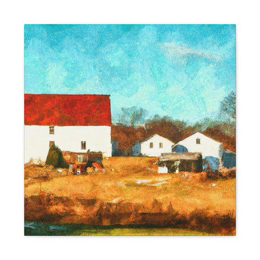 Farmhouse on Canvas - Canvas