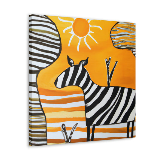 "Zebra in the Wild" - Canvas