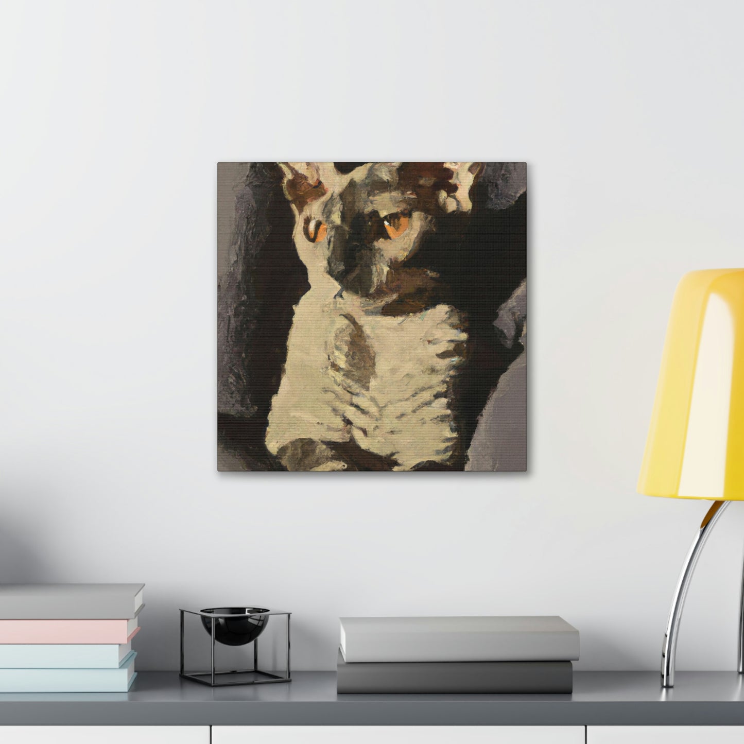 "Devon Rex Dreamscape" - Canvas