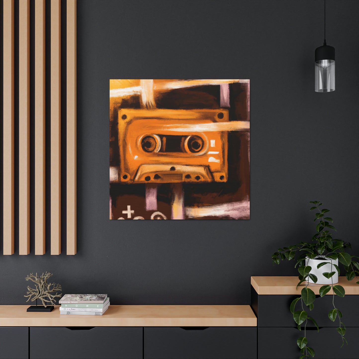 "Cassette Tape Melodies" - Canvas