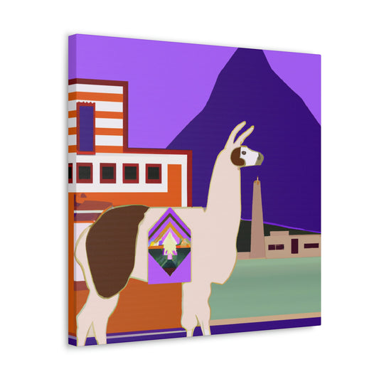 Llama Art Deco Splendor - Canvas