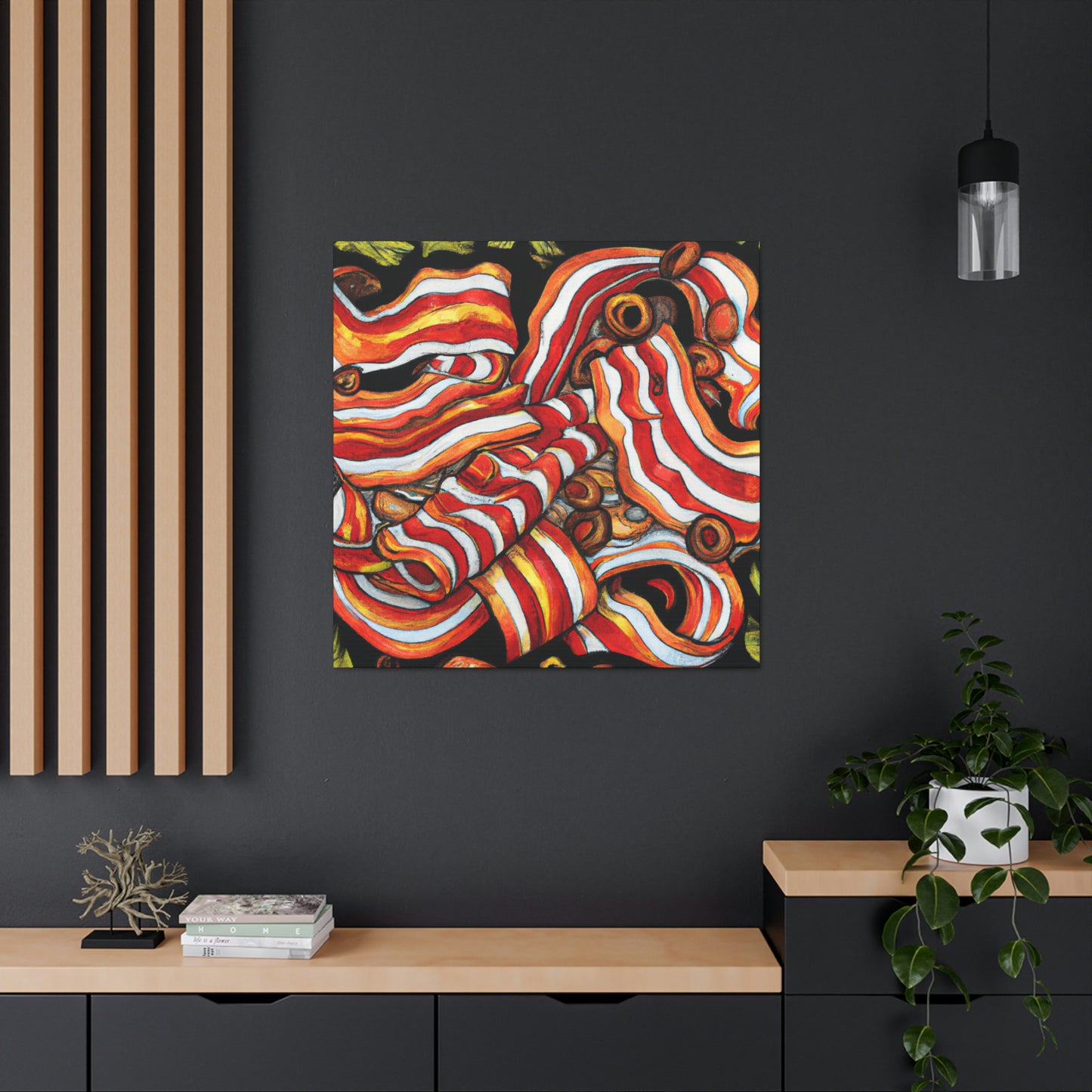 "Bacon Delight Painting" - Canvas