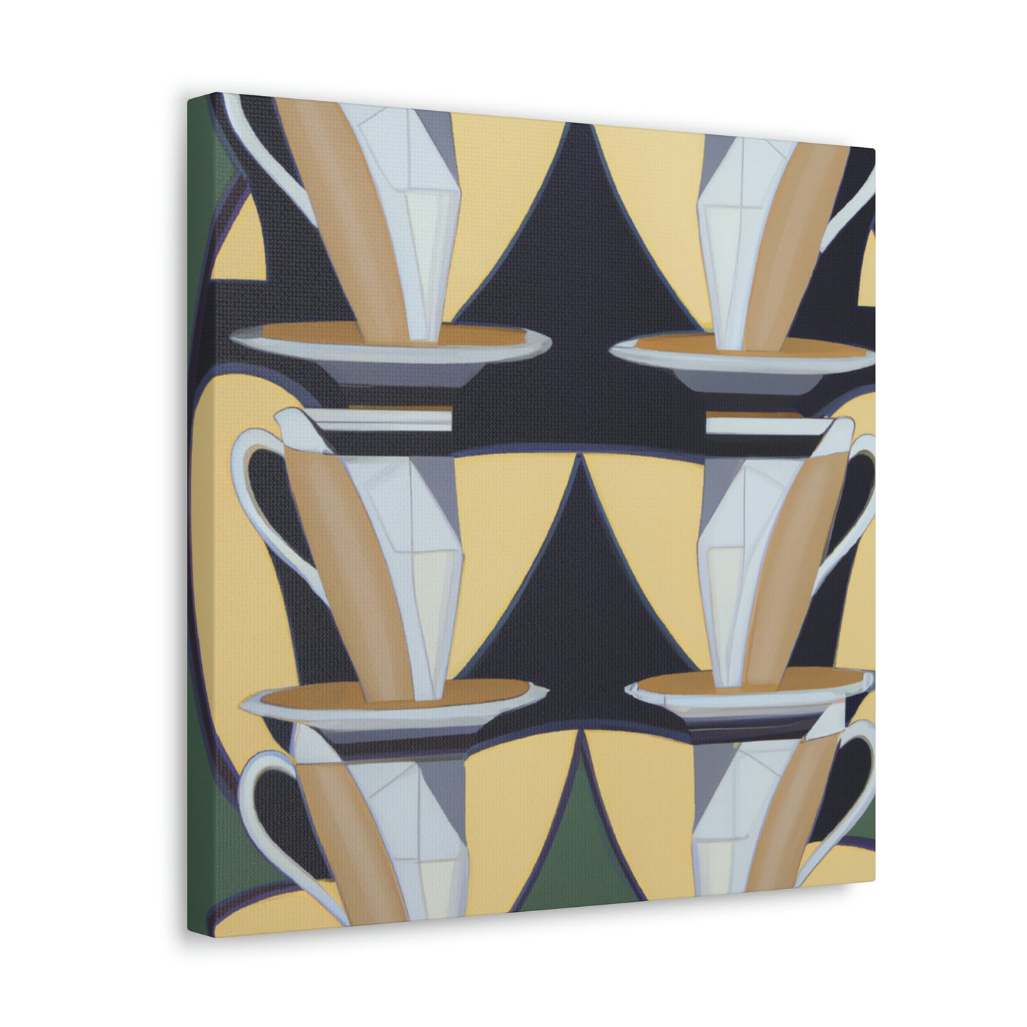 Charming Teacup Symphony - Canvas