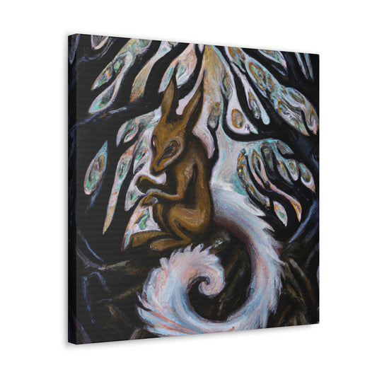 "Squirrel in Nature's Harmony." - Canvas