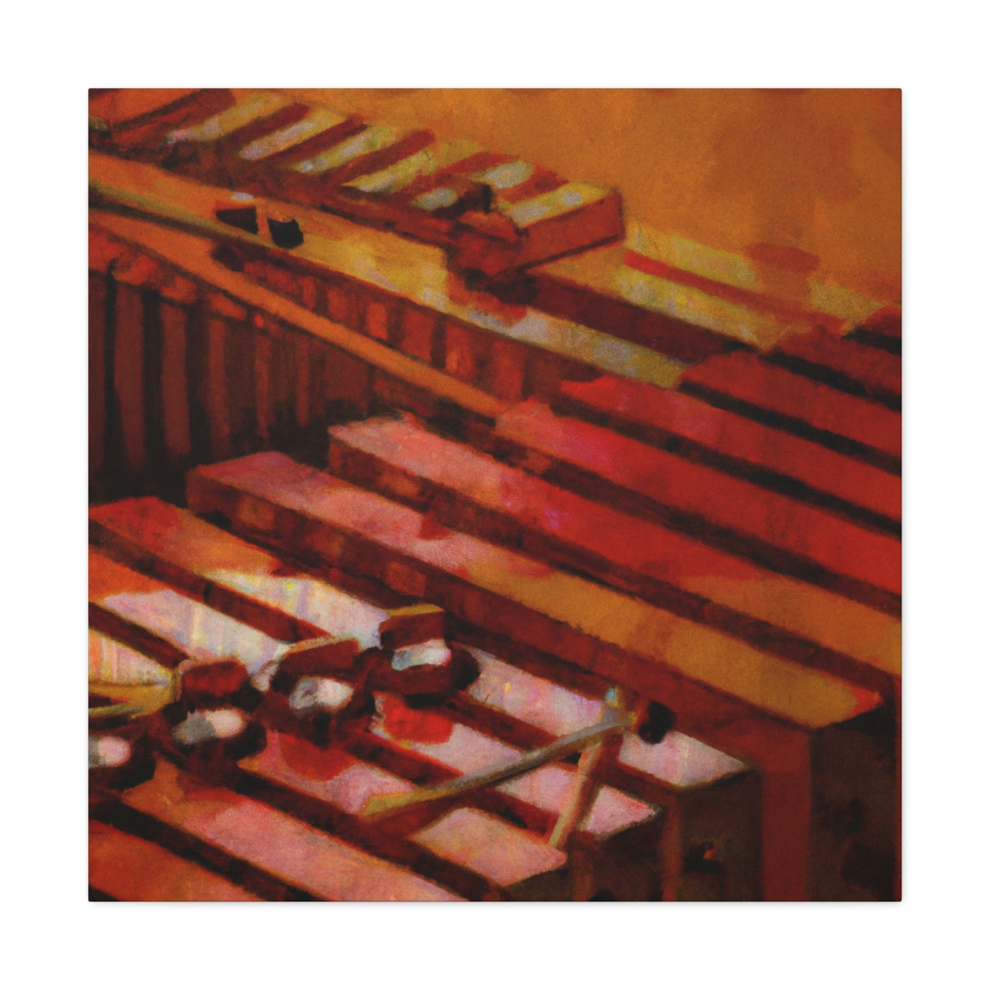 Xylophone in Deco Style - Canvas