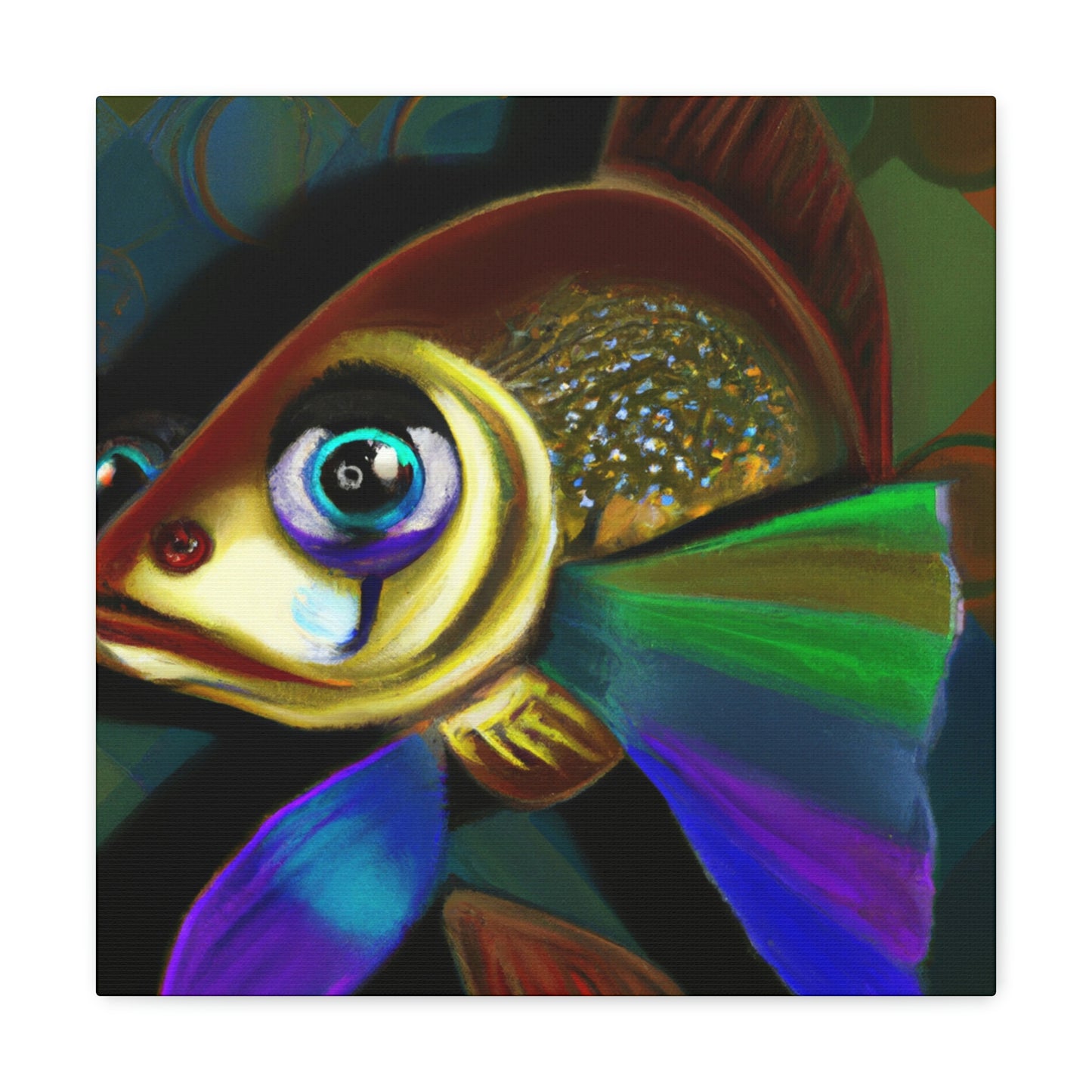 Guppy Art Deco Swirl - Canvas