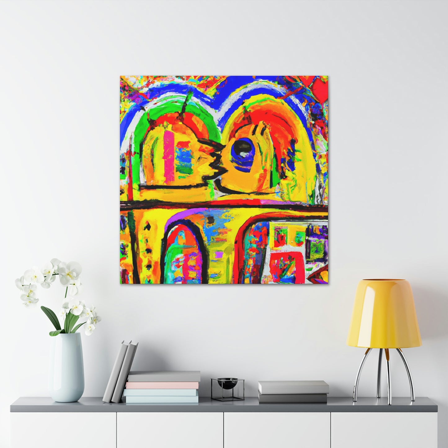 Love's Rainbow Bridge - Canvas