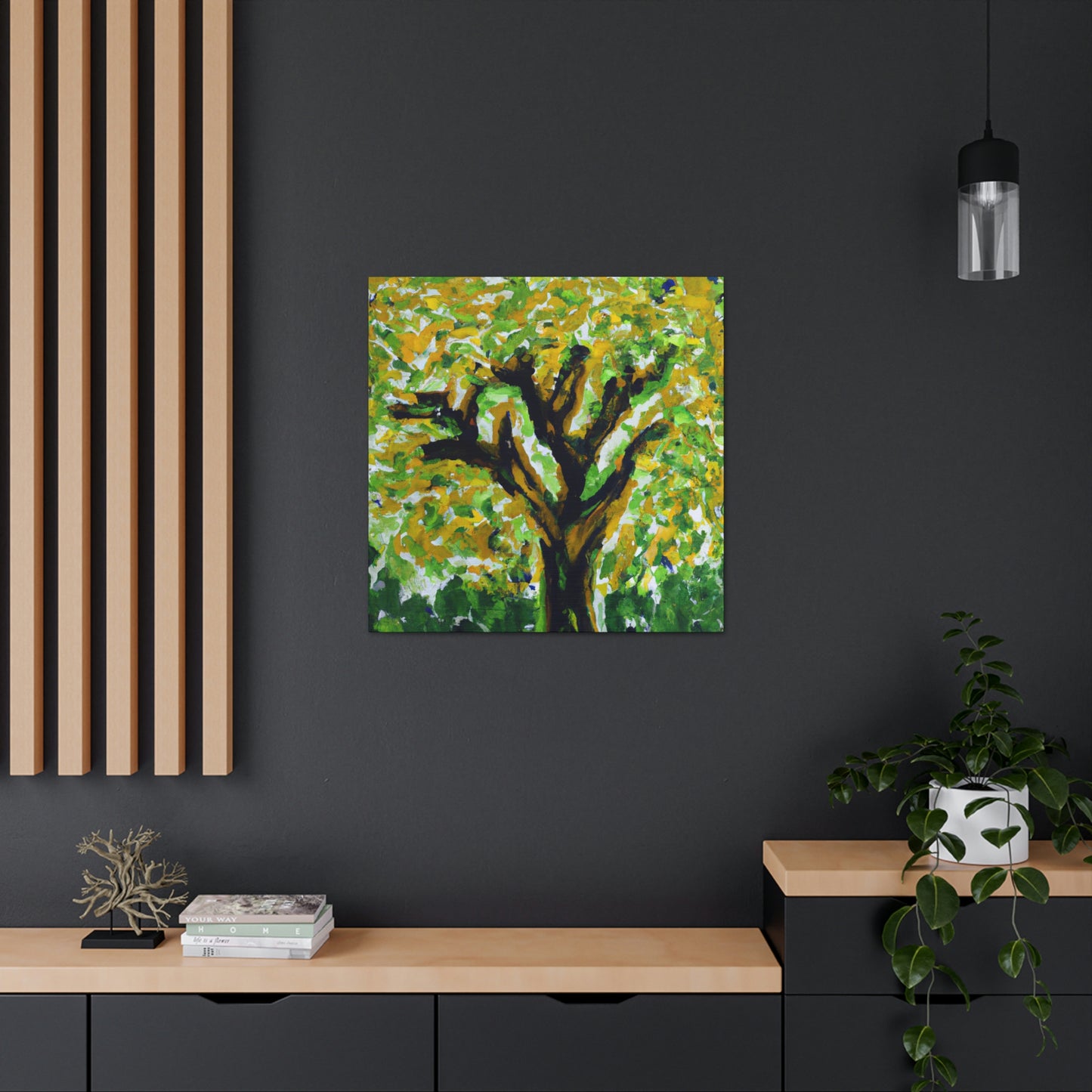 Elm Tree Expressionism - Canvas