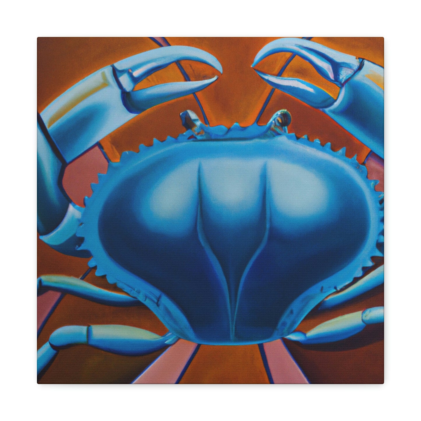 "Crab in Art Deco" - Canvas