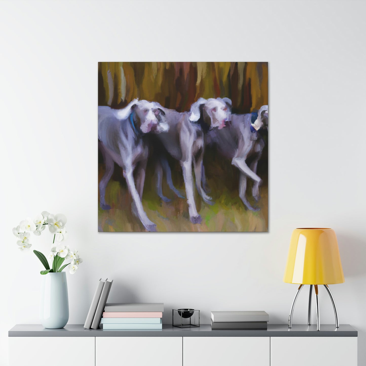 Weimaraner Abstract Expression - Canvas