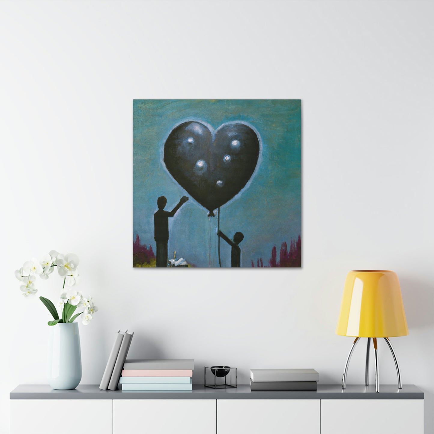 "Heart Floats Away Dreaming" - Canvas