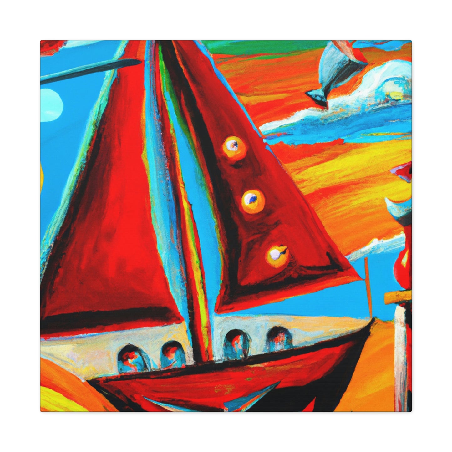 Sailboat in Dreamscape - Canvas