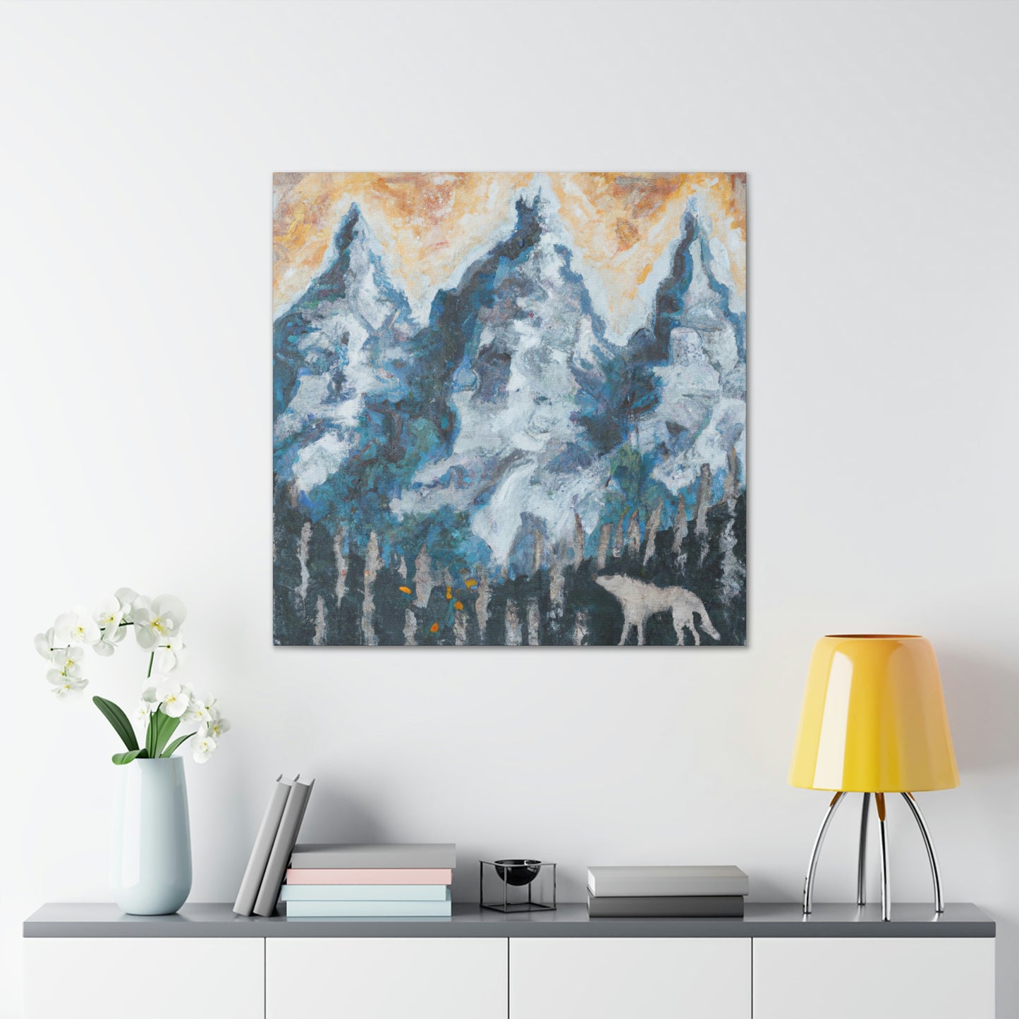 Wolf in the Woods - Canvas