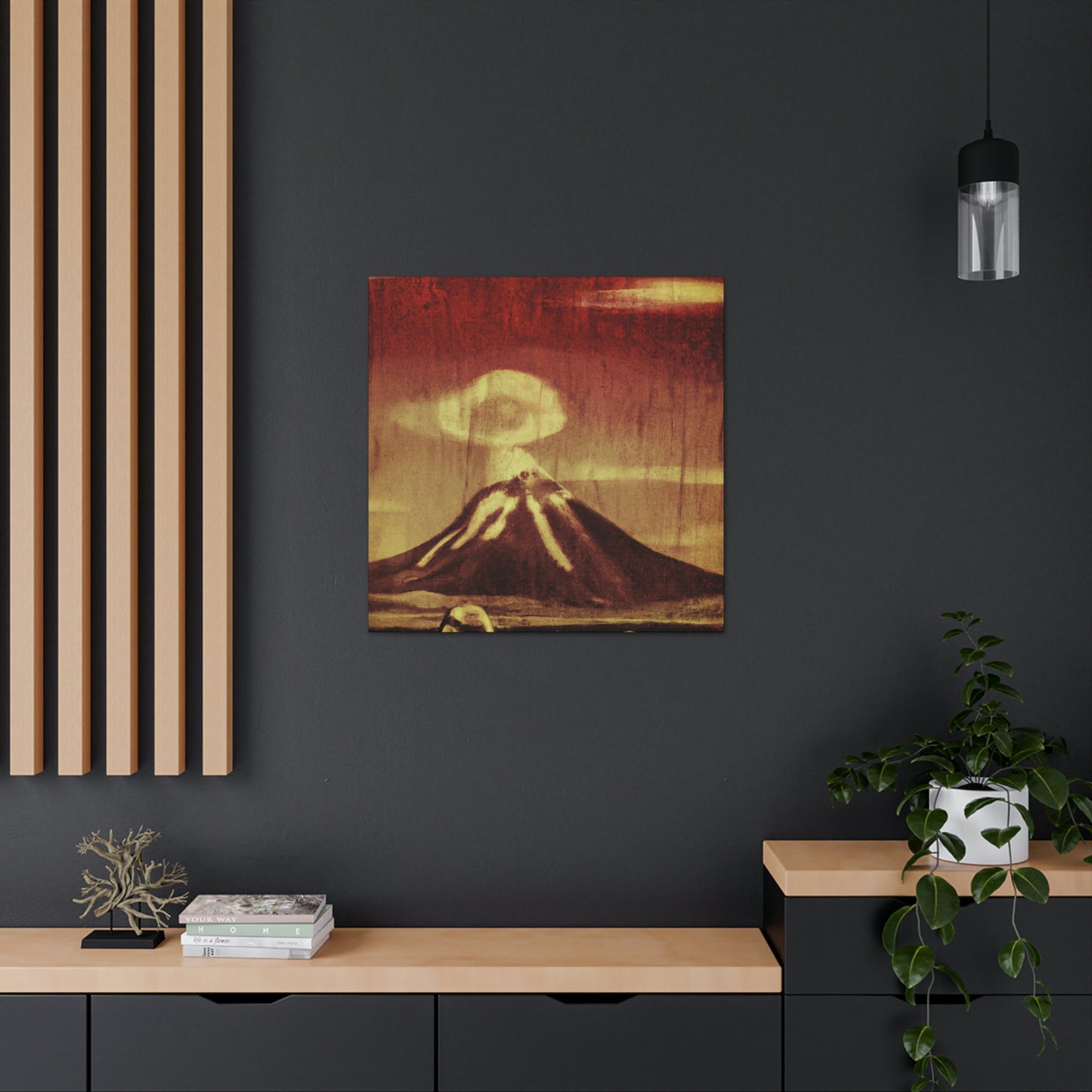 Volcano Burst of Color - Canvas