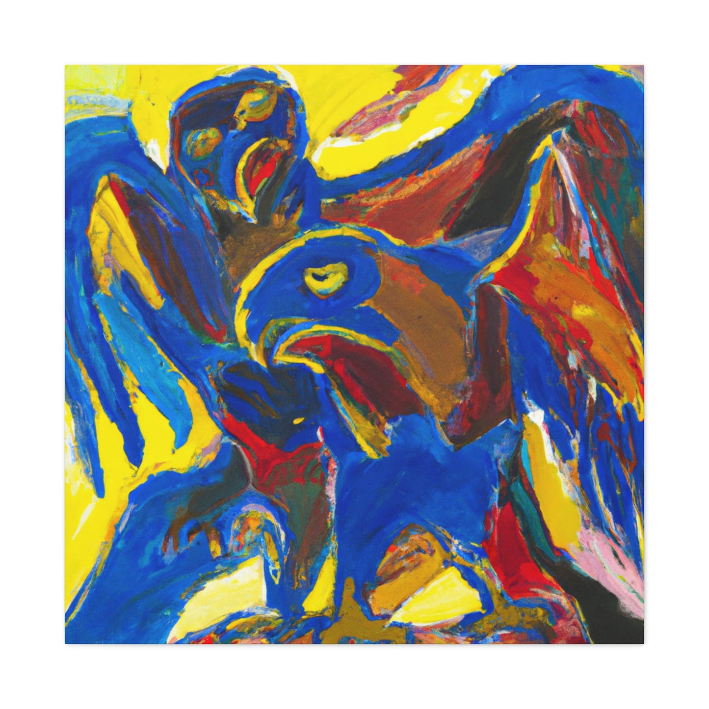 "Hawks in Expressionism" - Canvas