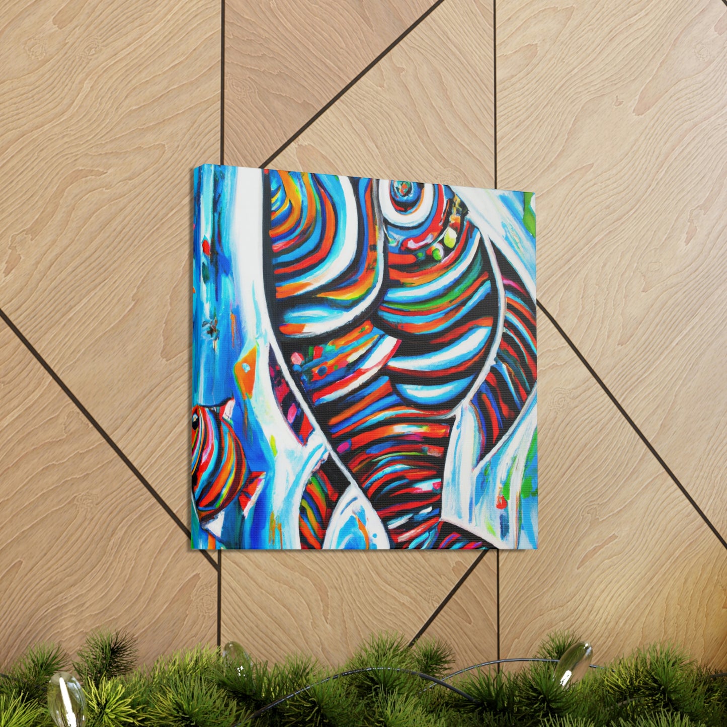 "Fish in Swirling Colors" - Canvas