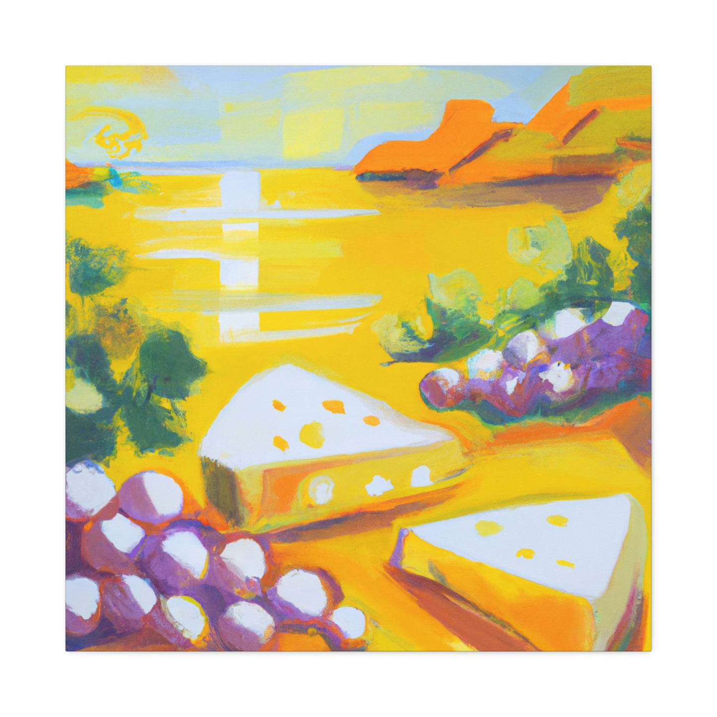 "Cheesy Grapes Abound" - Canvas