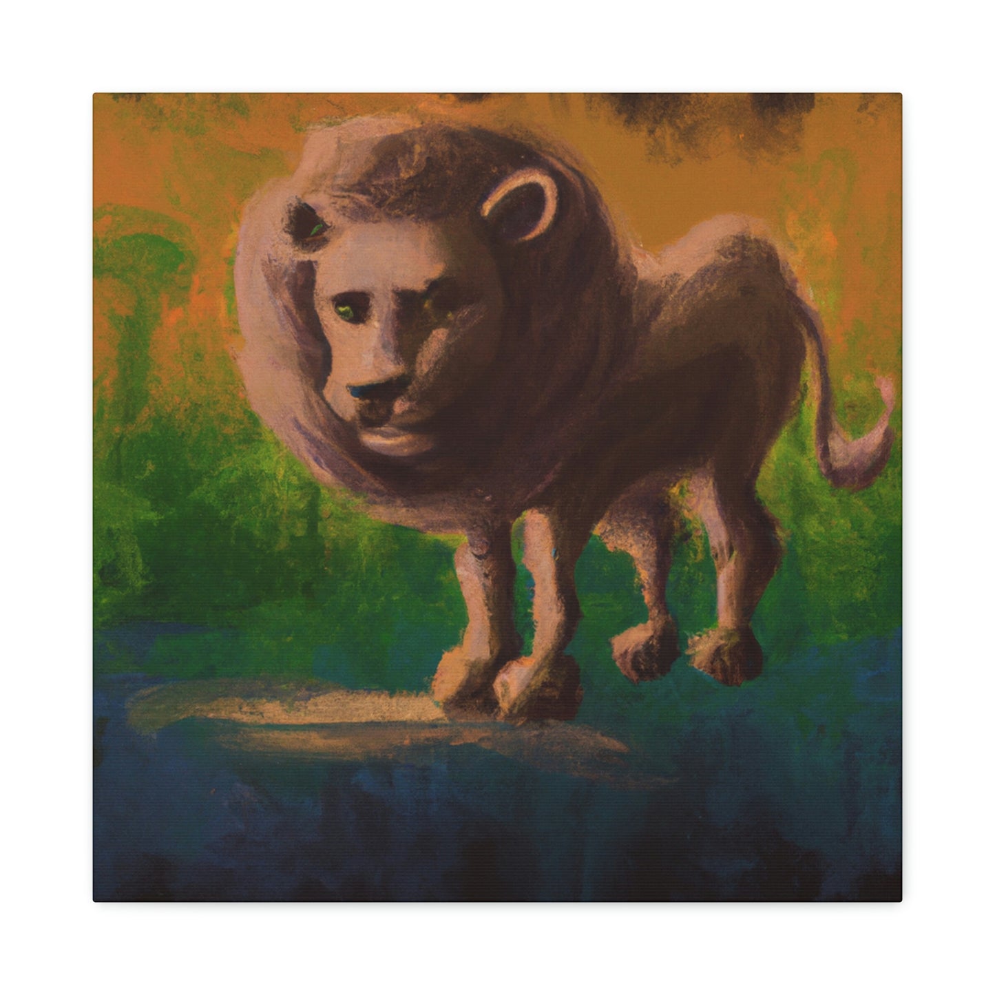 Lion in Baroque Era - Canvas