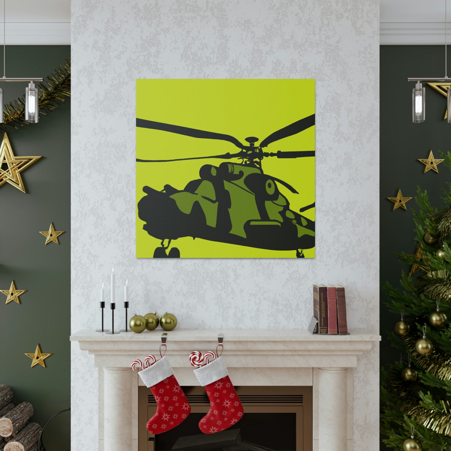 "Helicopter in Minimalism" - Canvas