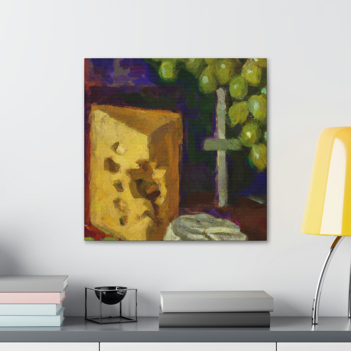 Cheese and Grapes Bliss - Canvas