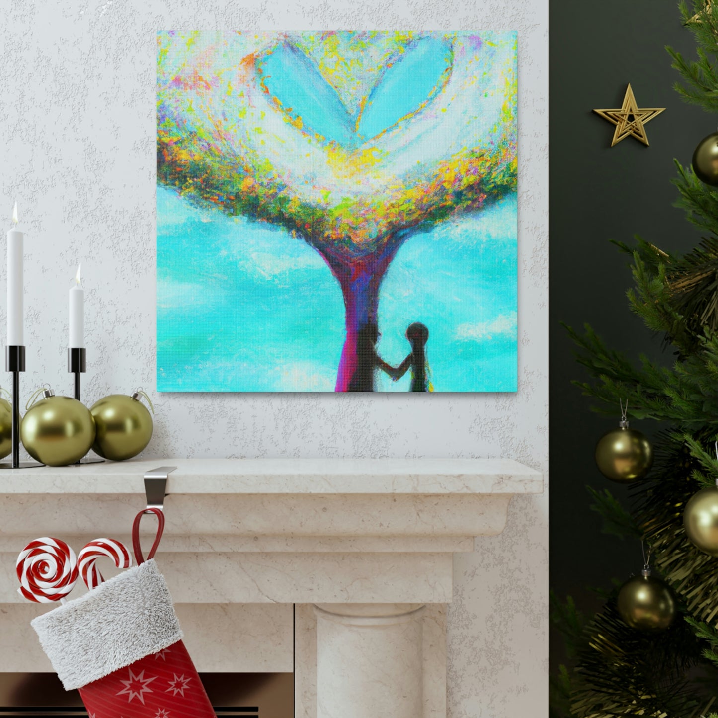 "Love Tree Abstracted" - Canvas