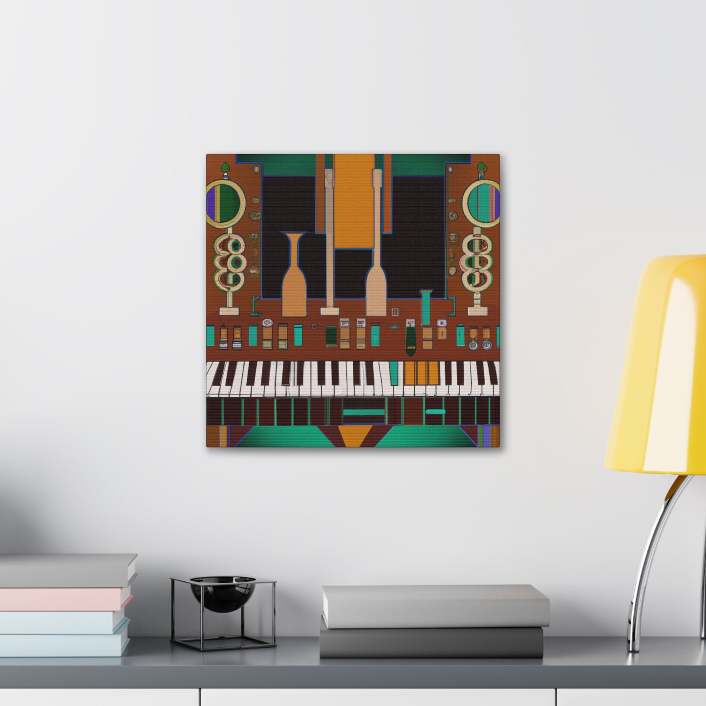 "Gleaming Board Symphony" - Canvas