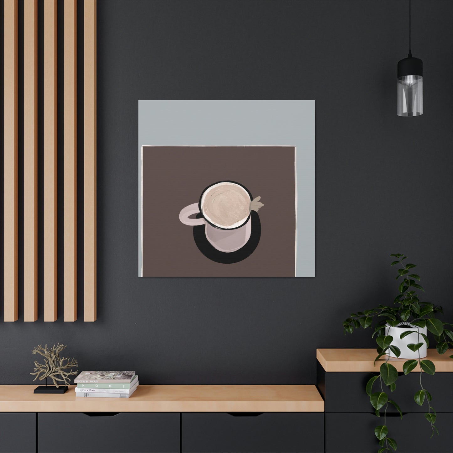 Cappuccino Minimalism - Canvas