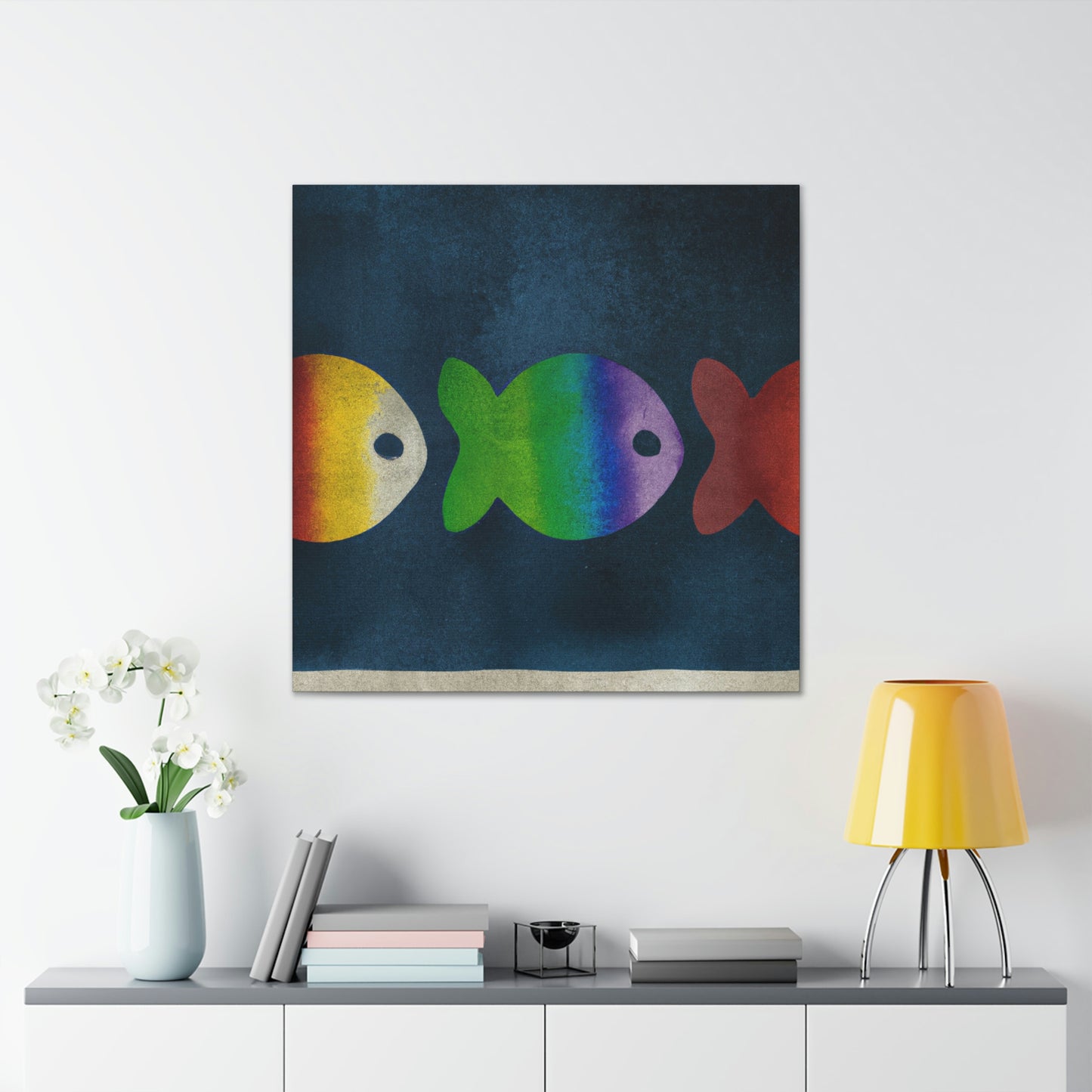 Rainbow Fish Dreaming - Canvas