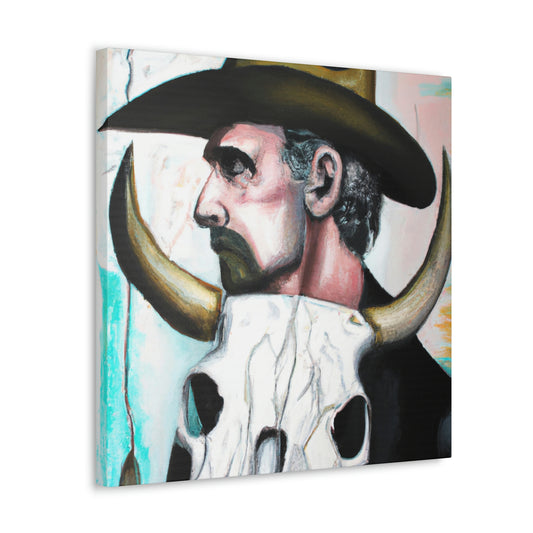 "Cow Skull Symphony" - Canvas