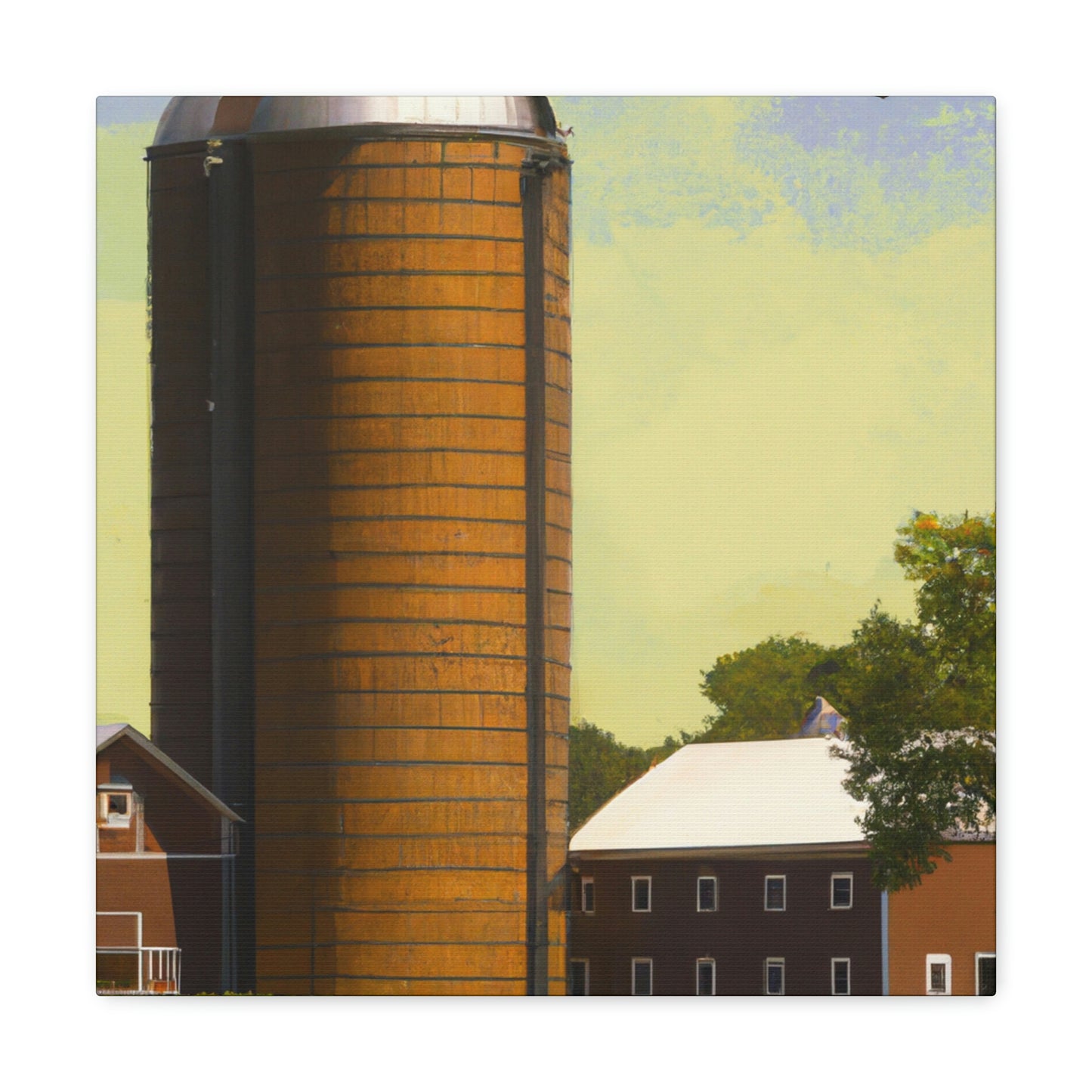 "Silo in the City" - Canvas