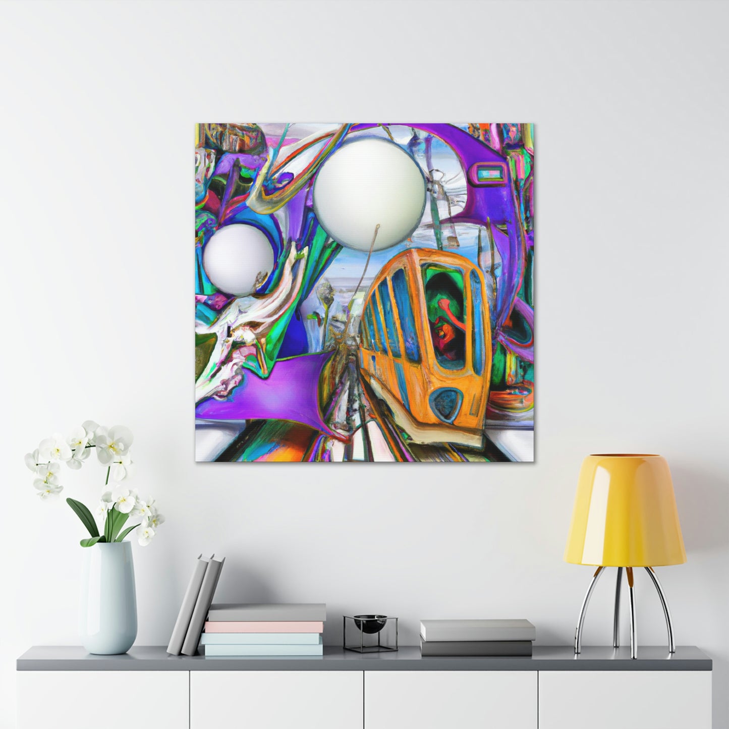 "Tram of Surreal Dream" - Canvas