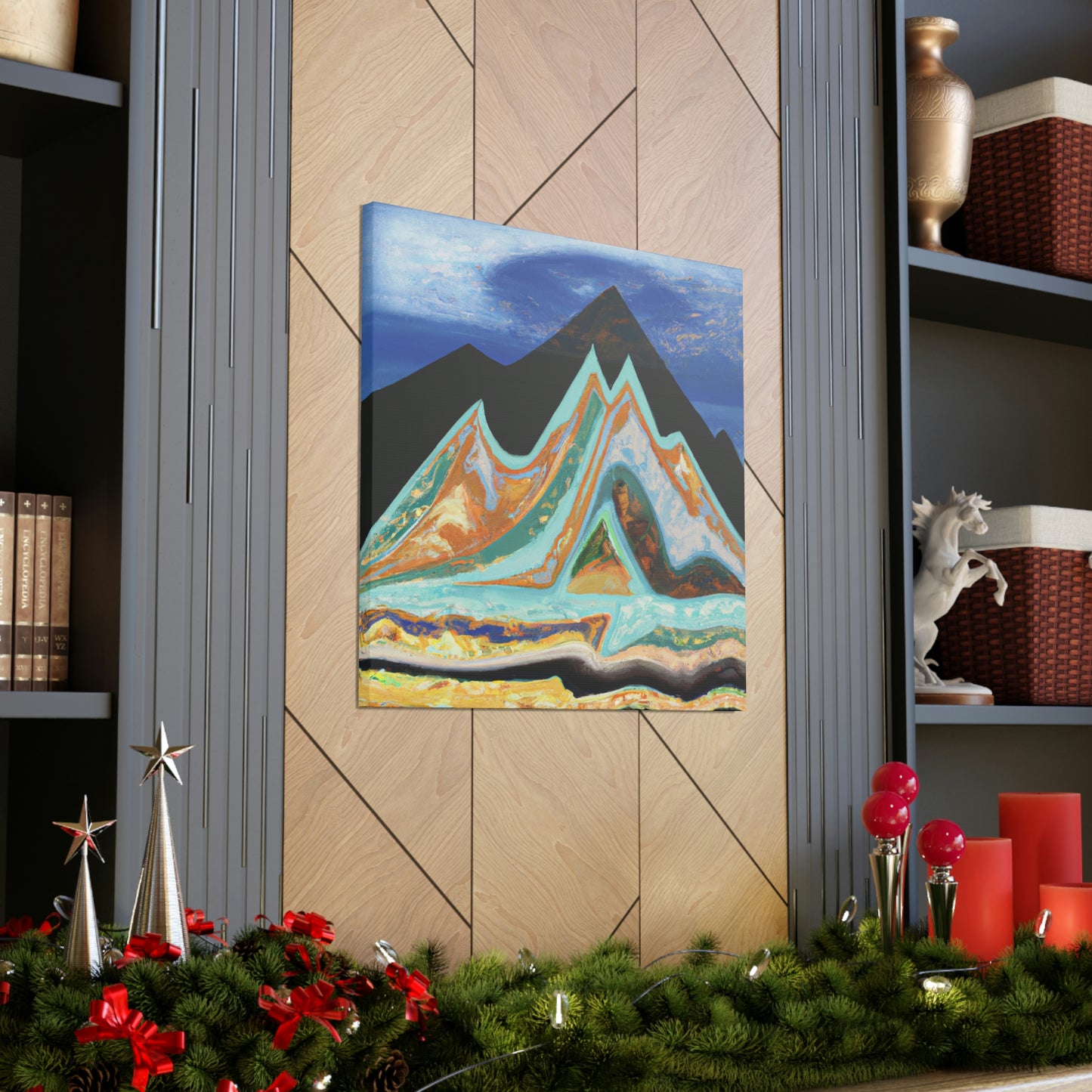 Mountain Mystique Painting - Canvas