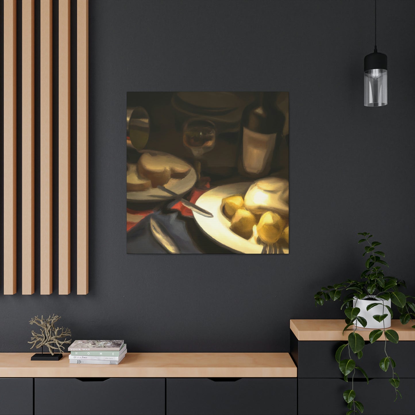 Dining Table Feast - Canvas