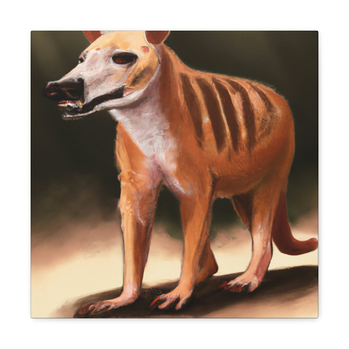 "The Tasmanian Tiger Awakens" - Canvas