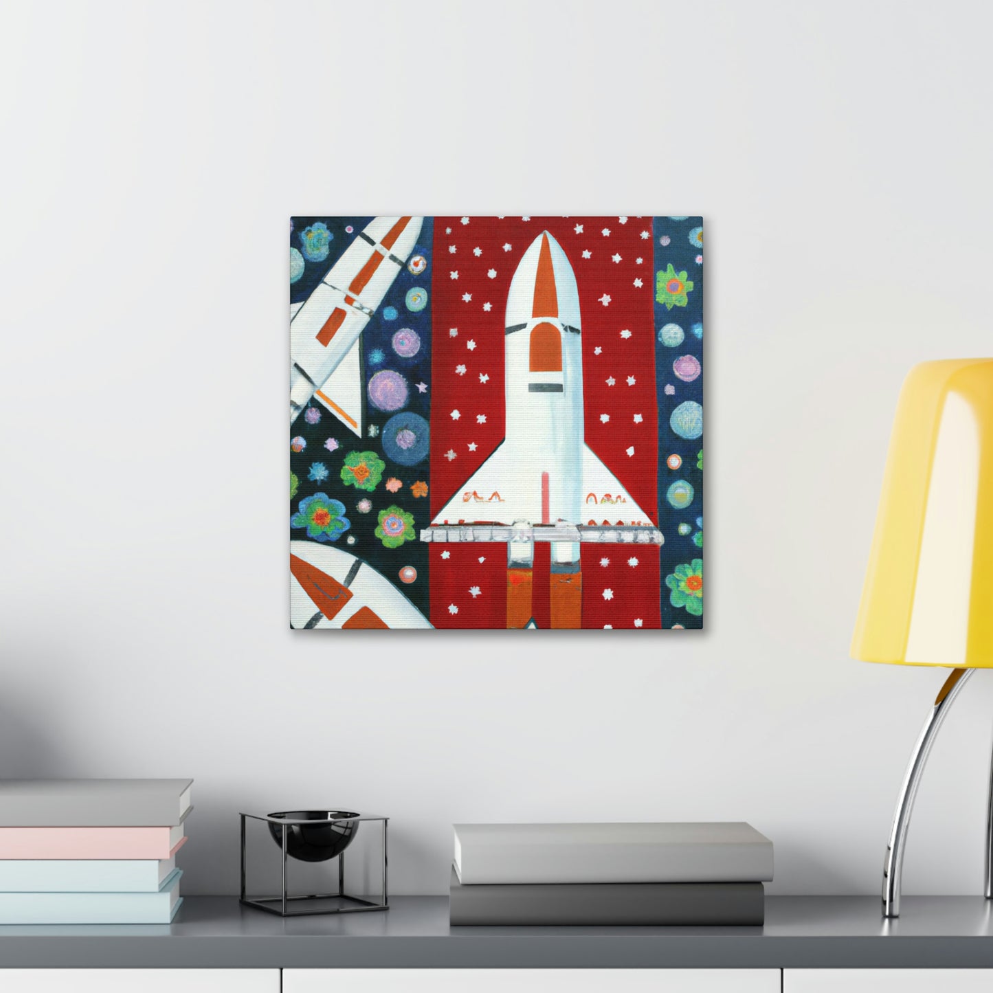 "Space Shuttles Soaring" - Canvas