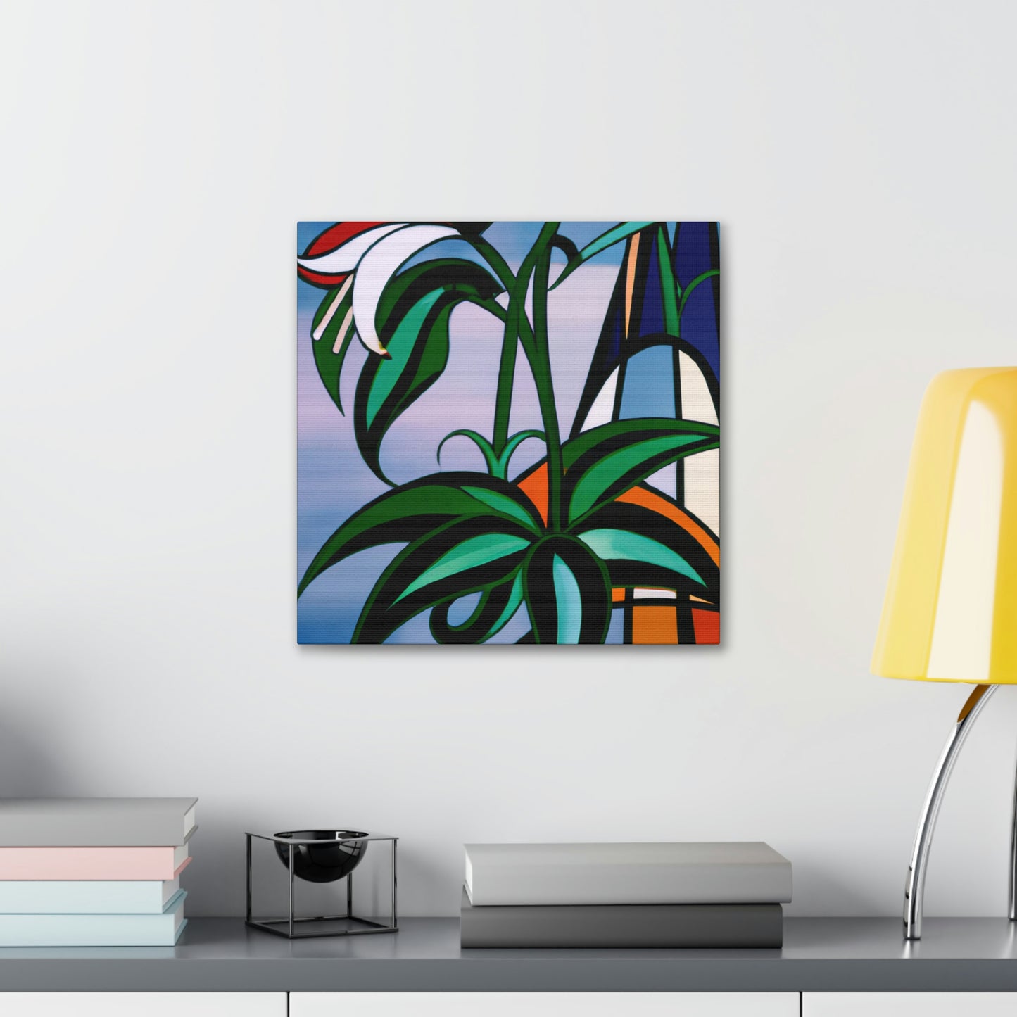 "Lily in Art Deco" - Canvas