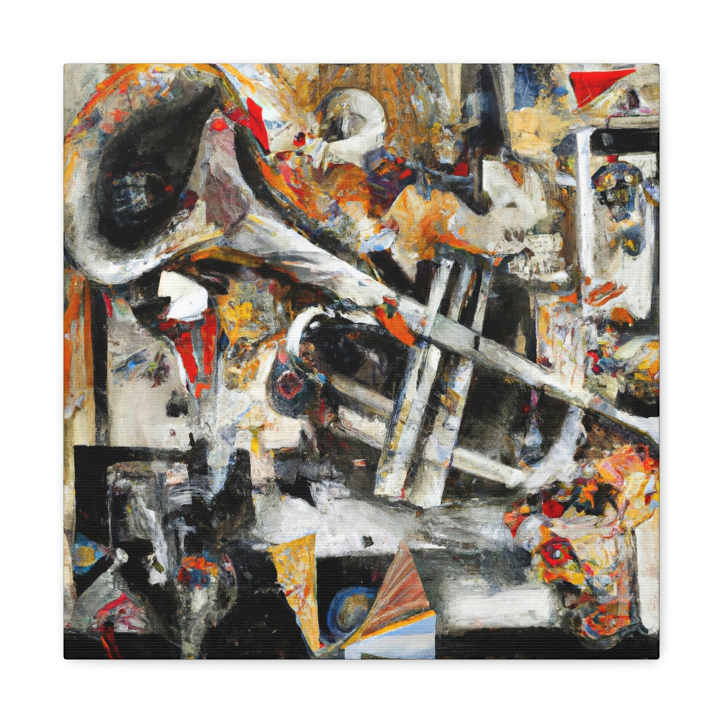 Trombone in Abstraction - Canvas