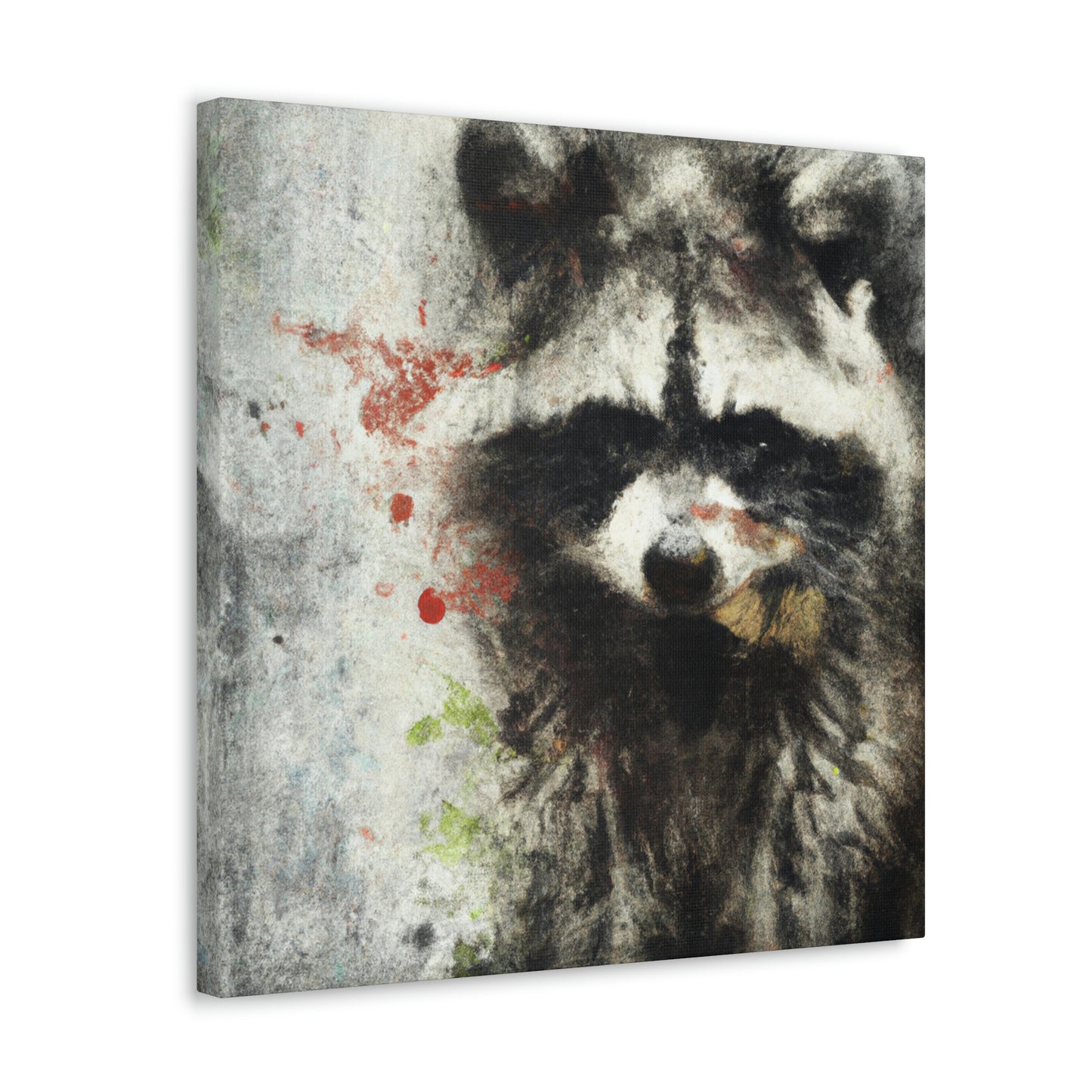 Raccoon in Reflection - Canvas