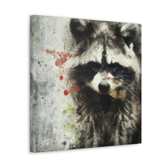 Raccoon in Reflection - Canvas