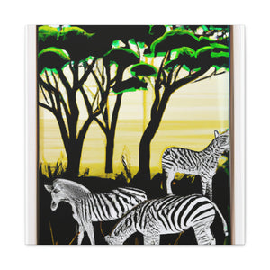 "Zebra's Midnight Jubilee" - Canvas