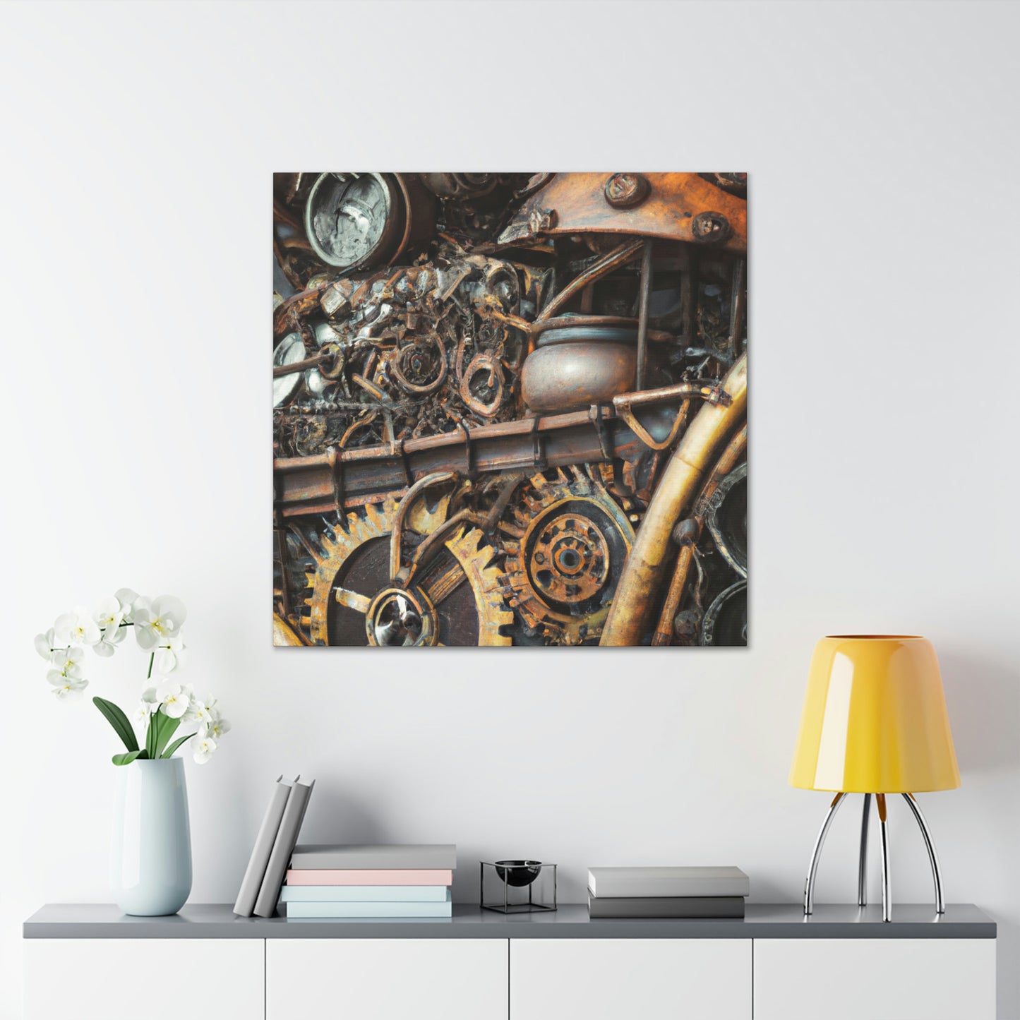 Gilded Clockwork Wonders - Canvas